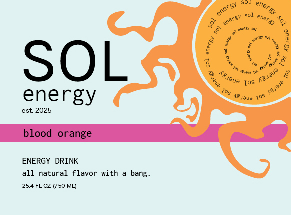 Energy drink label