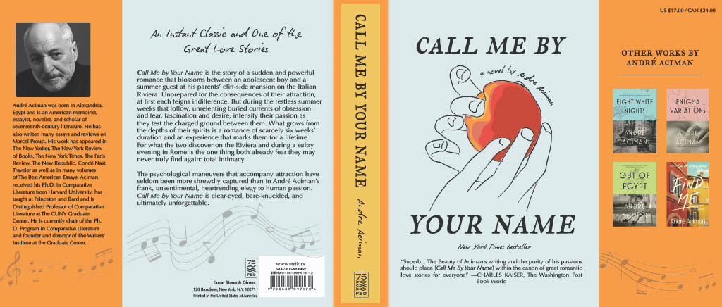 A flattened version of a book dustcover.