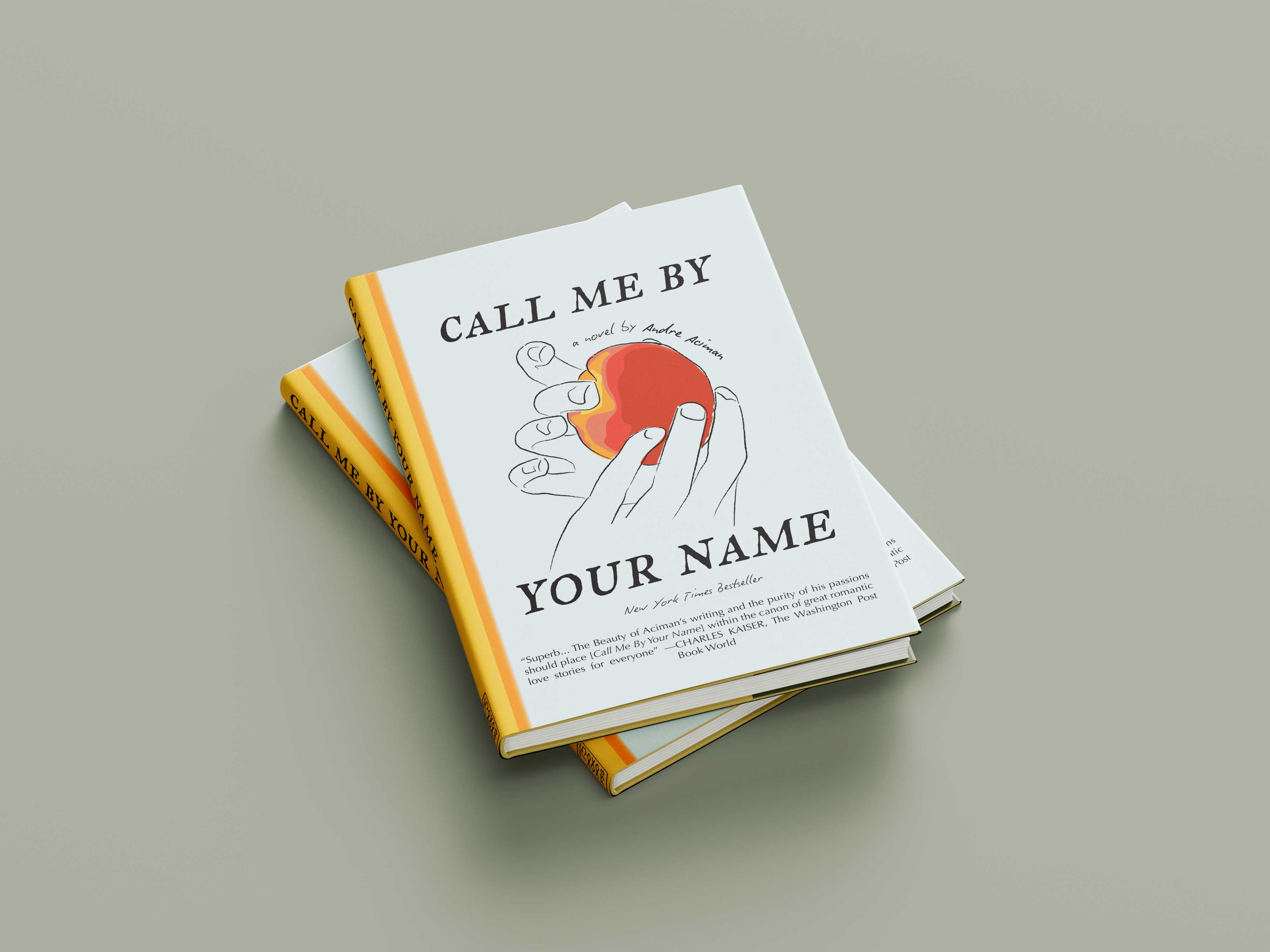 Two books stacked atop each other.